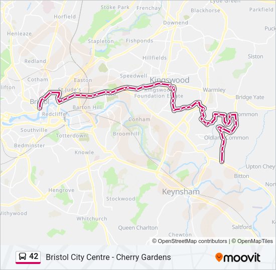 42 Bus Line Map