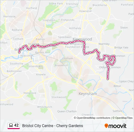 42 Bus Line Map