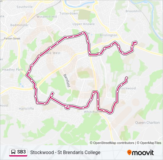 SB3 Bus Line Map