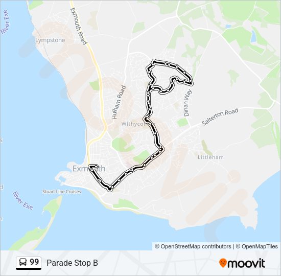 99 Bus Line Map