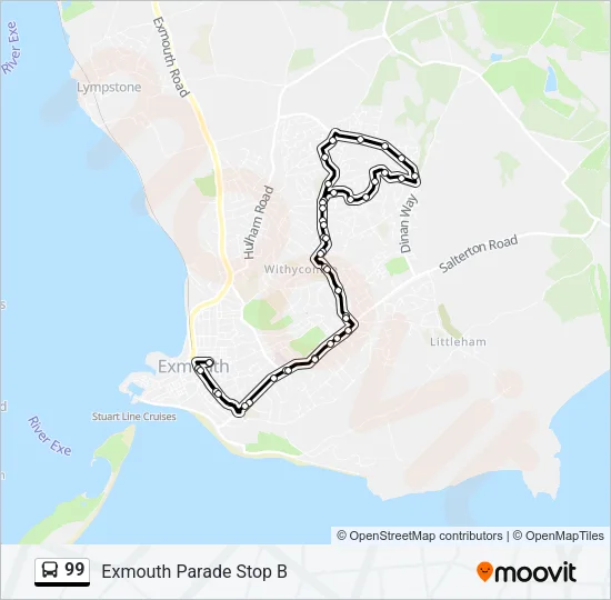 99 Bus Line Map