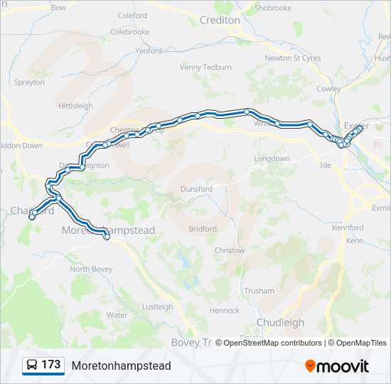 173 Bus Line Map