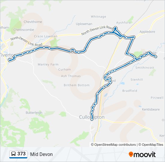 373 Bus Line Map