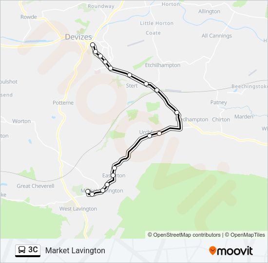 3C Bus Line Map