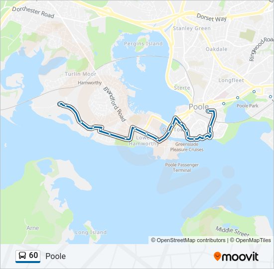 60 Bus Line Map