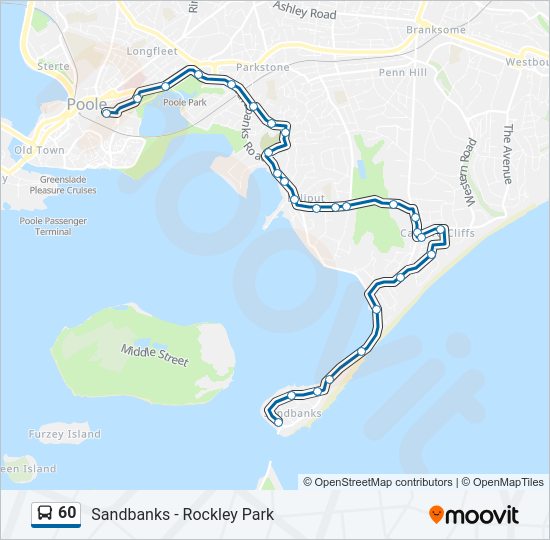 60 bus Line Map