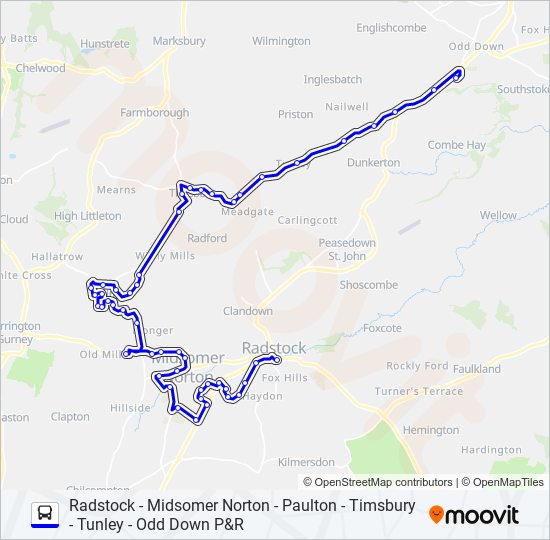 2V-WESTLOCAL Bus Line Map
