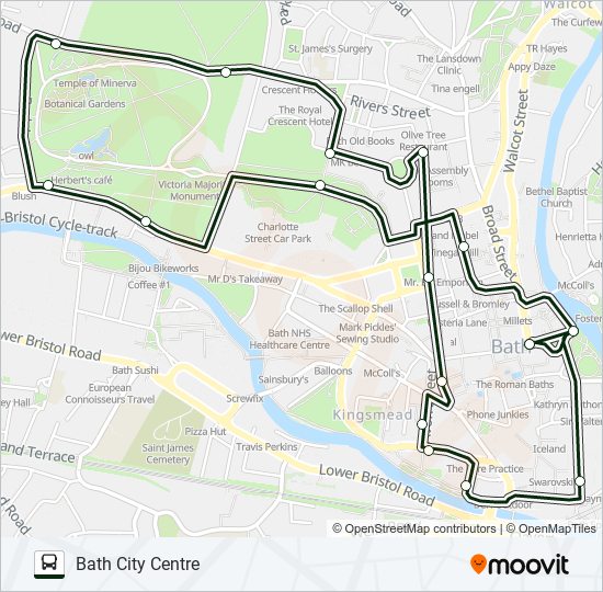 CITY-TOUR Bus Line Map