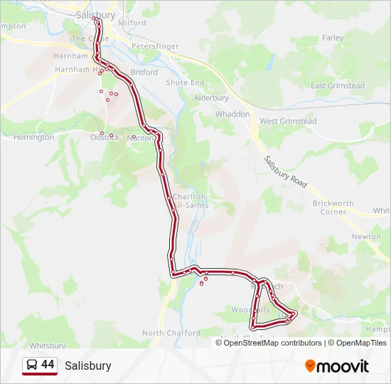 44 Route: Schedules, Stops & Maps - Salisbury (Updated)