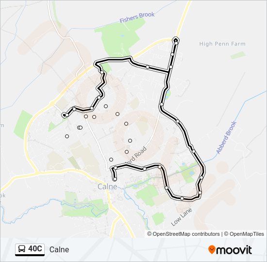 40C Bus Line Map