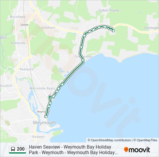 200 Bus Line Map