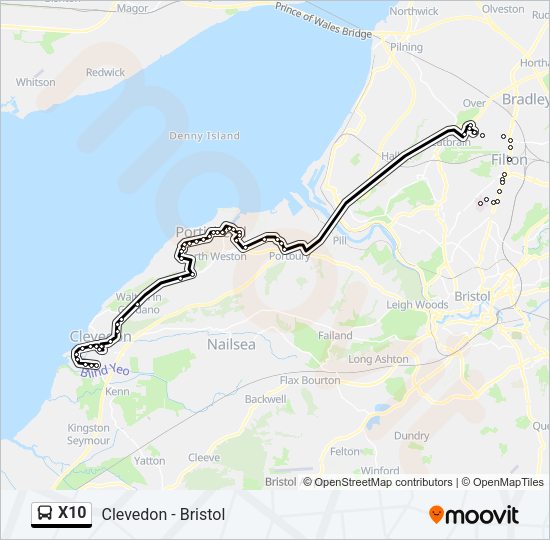 X10 Bus Line Map