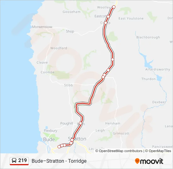 219 Route: Schedules, Stops & Maps - Long Barrow (Updated)