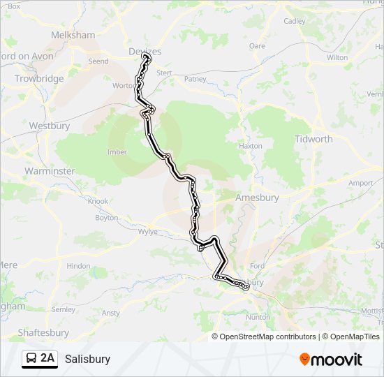 2A Bus Line Map