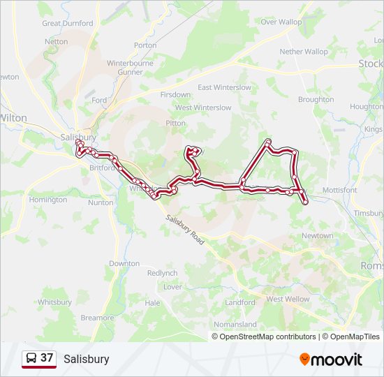 37 Bus Line Map