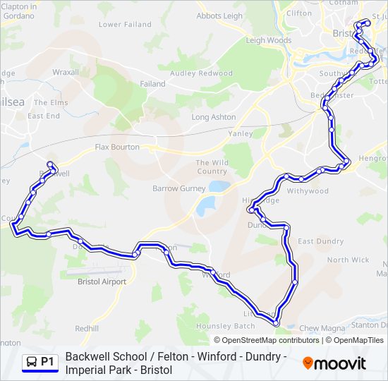 P1 bus Line Map