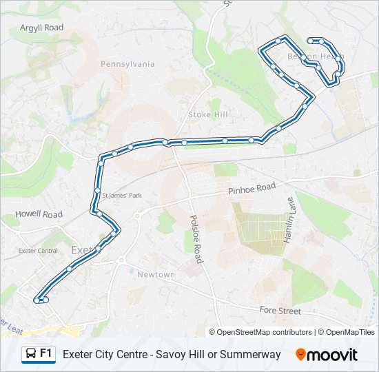 F1 bus Line Map