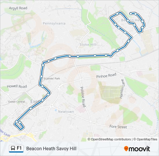 F1 Bus Line Map