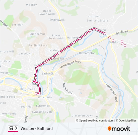 3 Bus Line Map