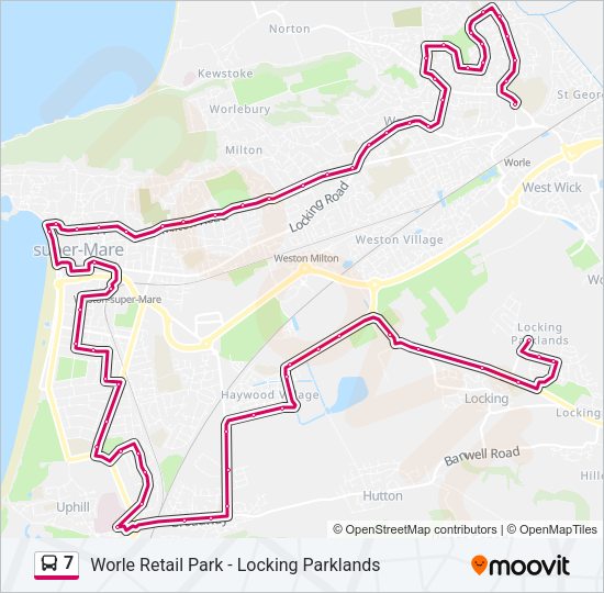 7 Bus Line Map