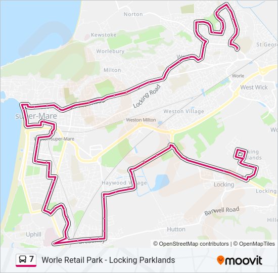 7 Bus Line Map