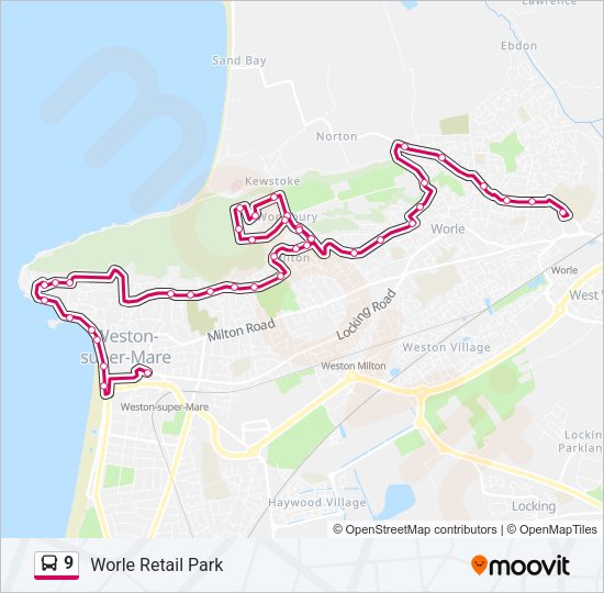 9 Bus Line Map