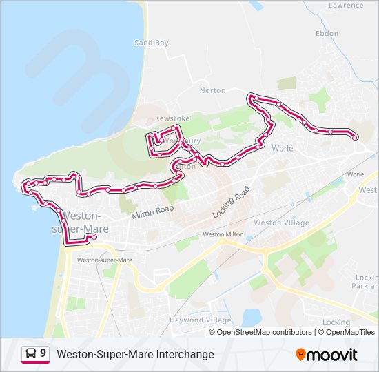 9 Bus Line Map