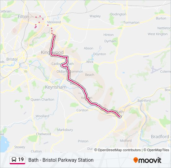 19 Bus Line Map