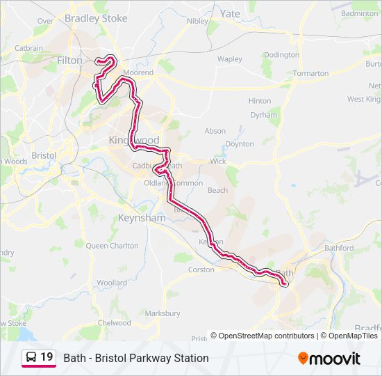 19 Bus Line Map