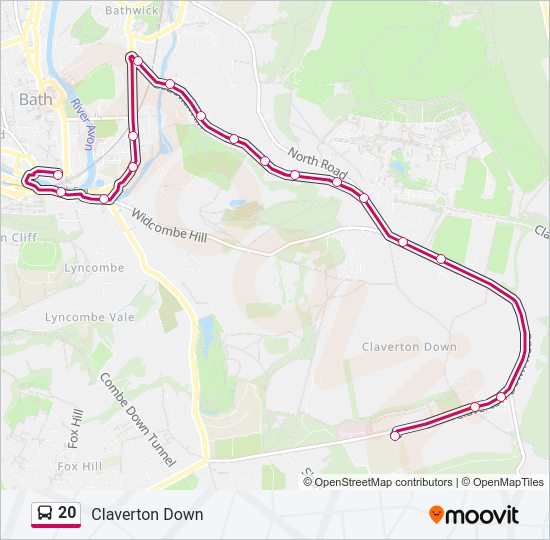 20 bus Line Map