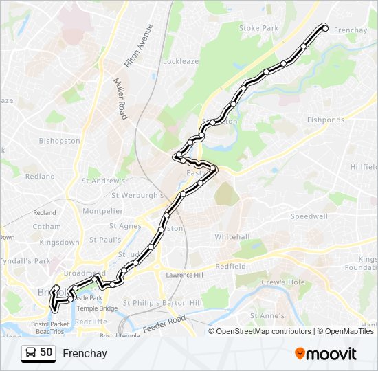 50 Bus Line Map
