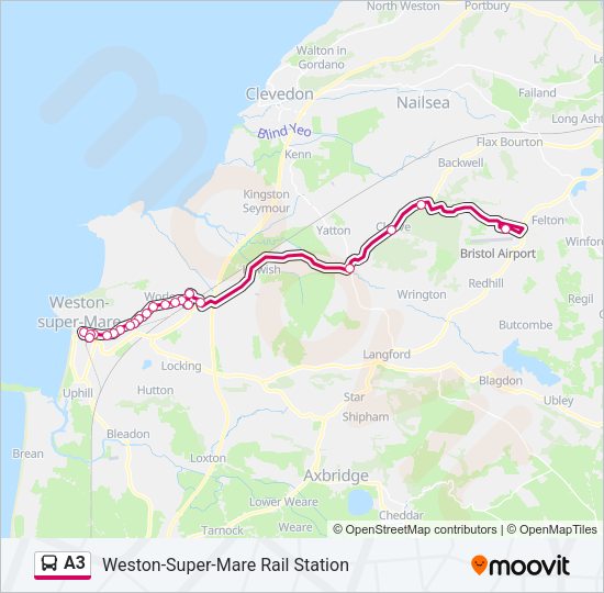 A3 Bus Line Map