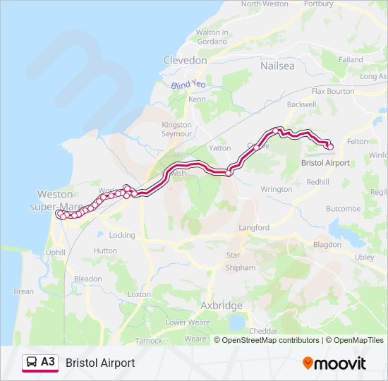A3 Bus Line Map
