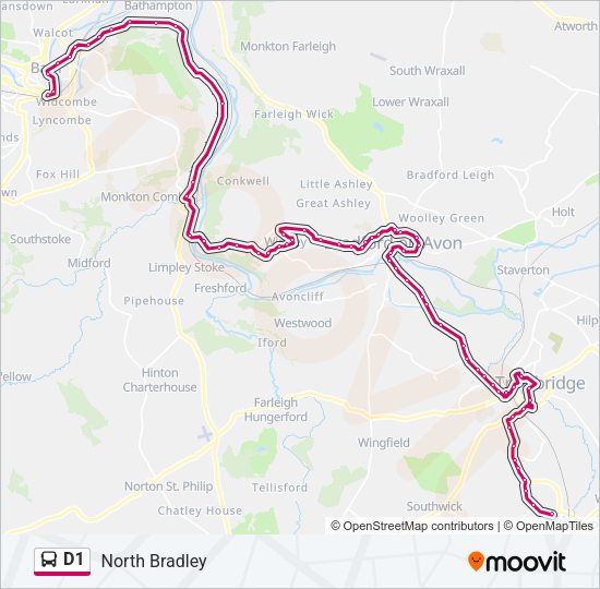 D1 Bus Line Map