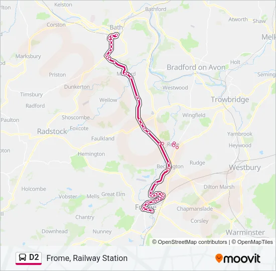 D2 Bus Line Map