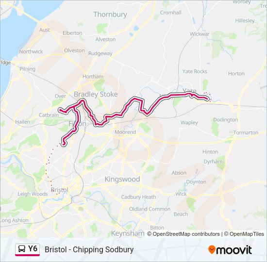 Y6 Bus Line Map