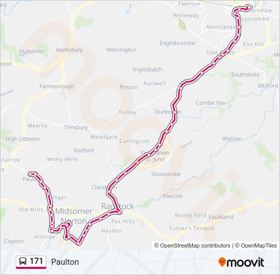 171 Bus Line Map