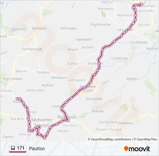 171 Bus Line Map