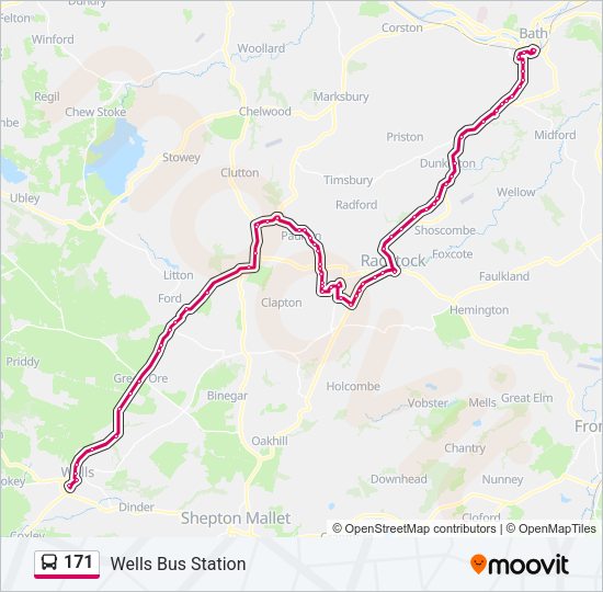 171 Bus Line Map