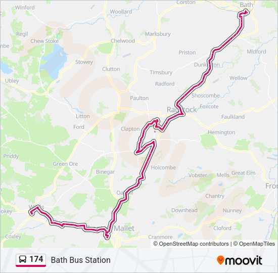 174 Bus Line Map
