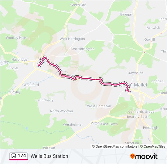 174 Bus Line Map