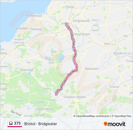 375 Bus Line Map