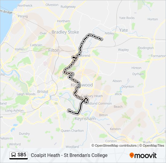 SB5 Bus Line Map
