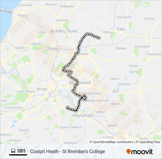 SB5 Bus Line Map