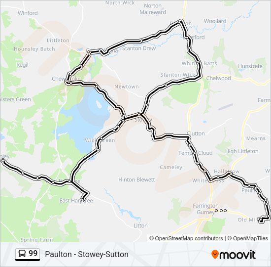 99 Bus Line Map
