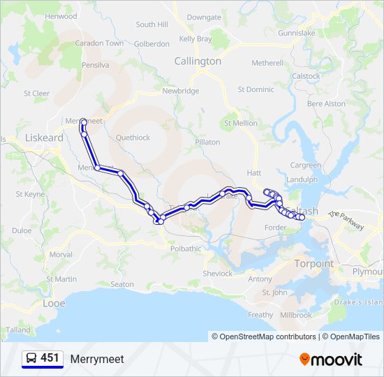 451  Line Map