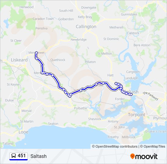 451  Line Map