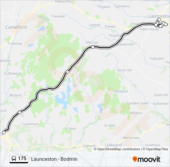 175 Bus Line Map