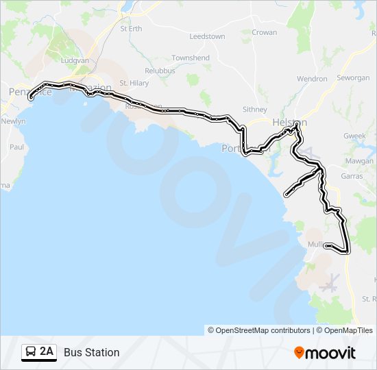 2A bus Line Map