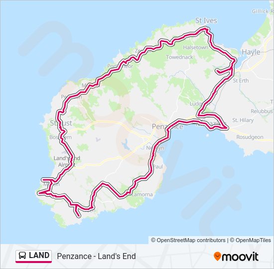 LAND Bus Line Map